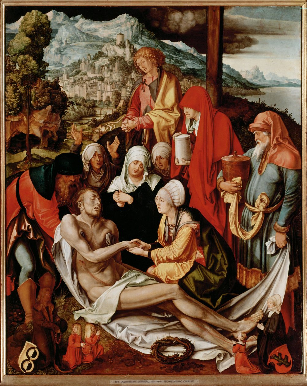Déploration (peinture sur toile) - Albrecht Dürer or Duerer
