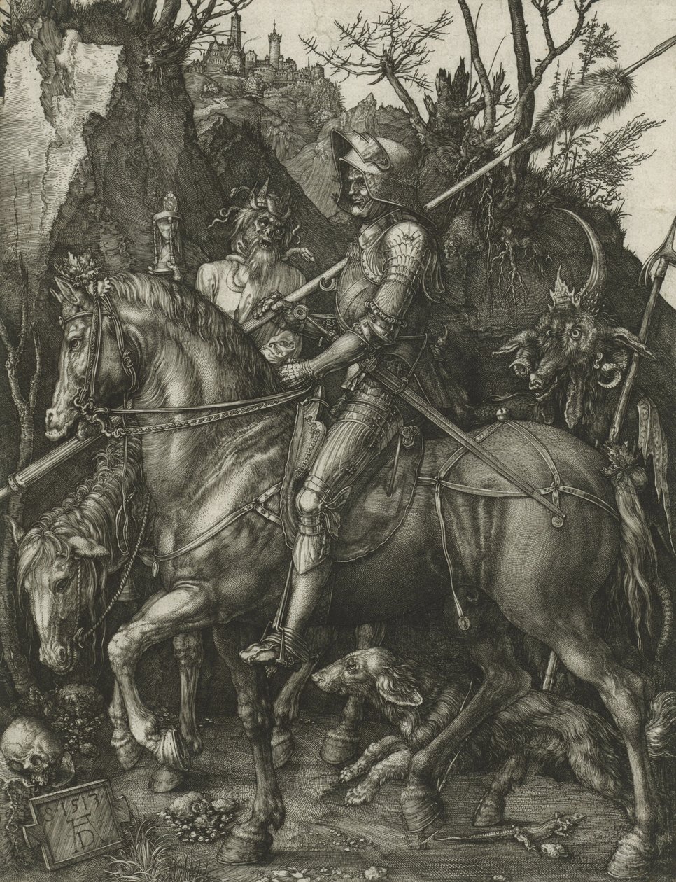 Chevalier, la mort et le diable - Albrecht Dürer