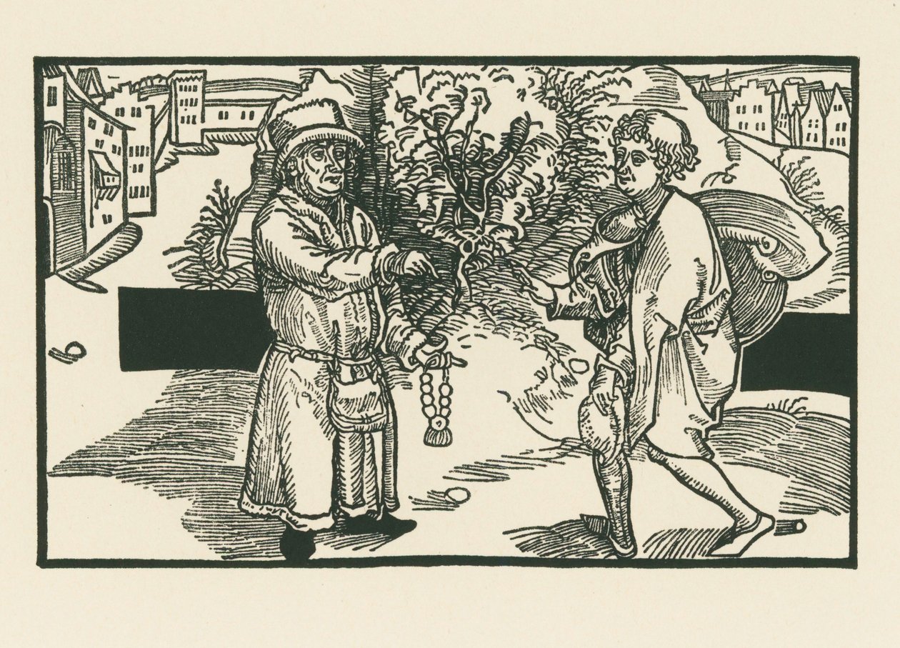 Laches et Parmeno, vers 1492-93 (gravure sur bois) - Albrecht Dürer or Duerer