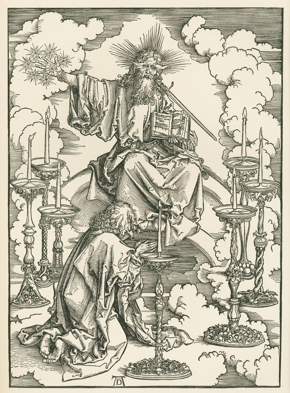 La vision du Christ et des sept chandeliers de saint Jean. L