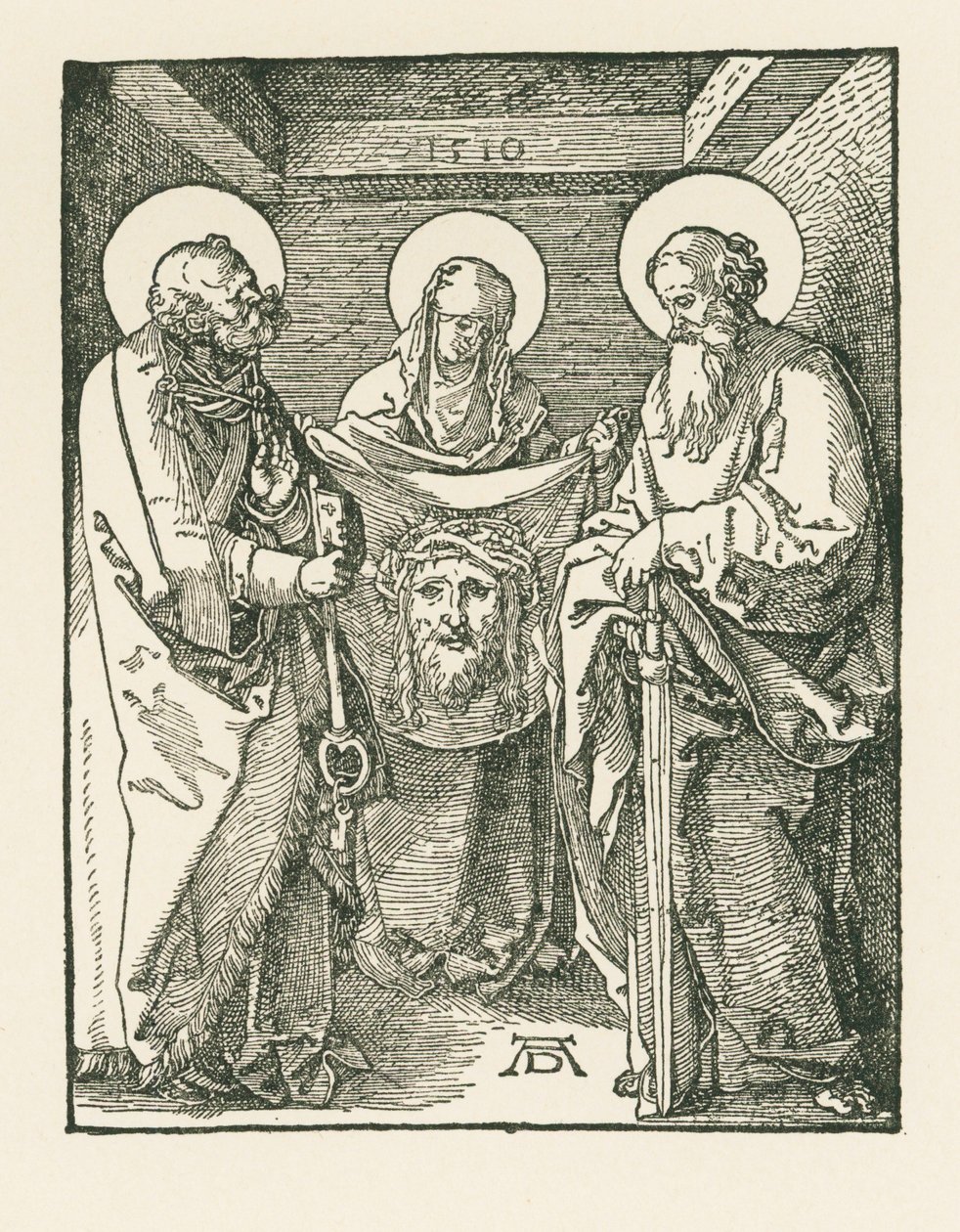 Sainte Véronique entre les saints Pierre et Paul - Le Sudarium de Sainte Véronique - Albrecht Dürer or Duerer