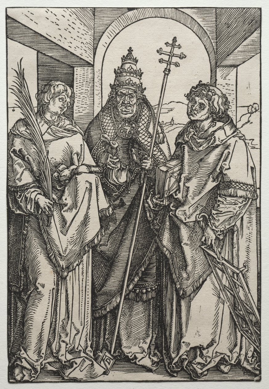 Saints Étienne, Sixte et Laurent, c.1504-05 (gravure sur bois) - Albrecht Dürer or Duerer