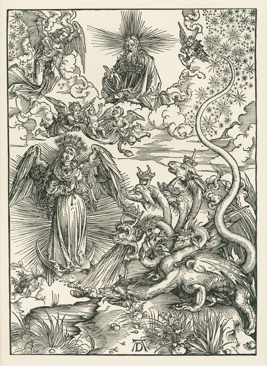 La femme vêtue de soleil et le dragon à sept têtes. L