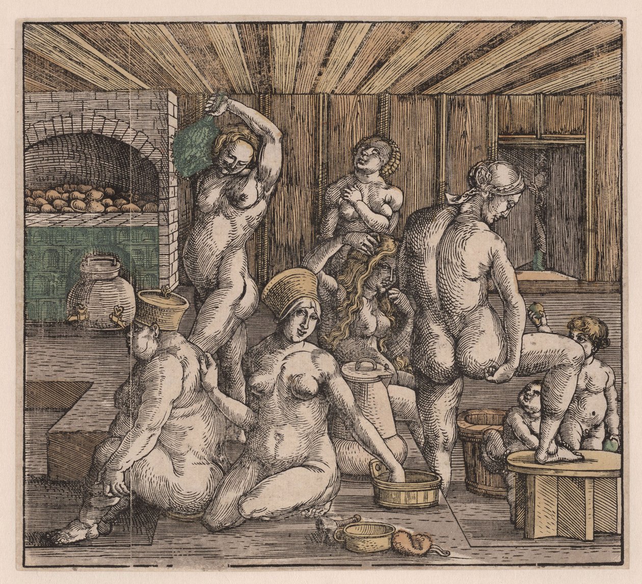 Le bain des femmes, par Dürer, Albrecht (1471-1528) - Albrecht Dürer