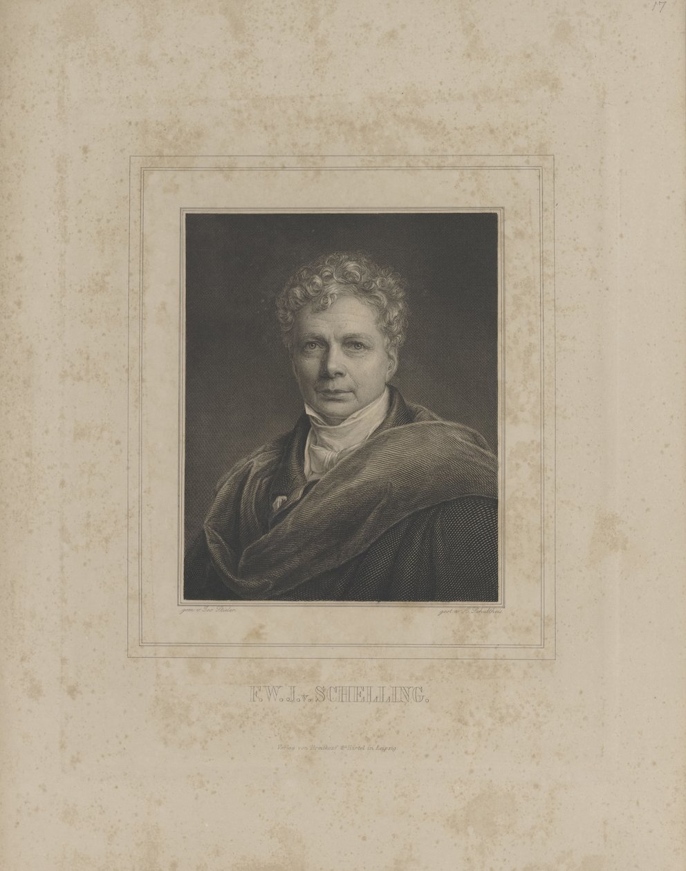 Friedrich Wilhelm Joseph Schelling 1775-1854, c. 1840 - Albrecht Fürchtegott Schultheiss