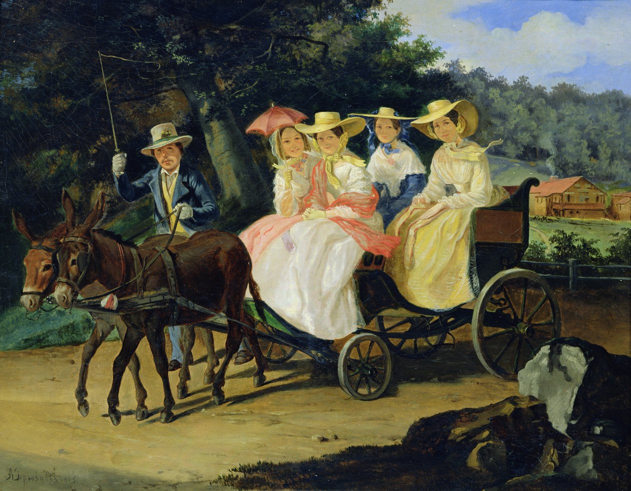 Une Course, 1845-46 - Aleksandr Pavlovich Bryullov