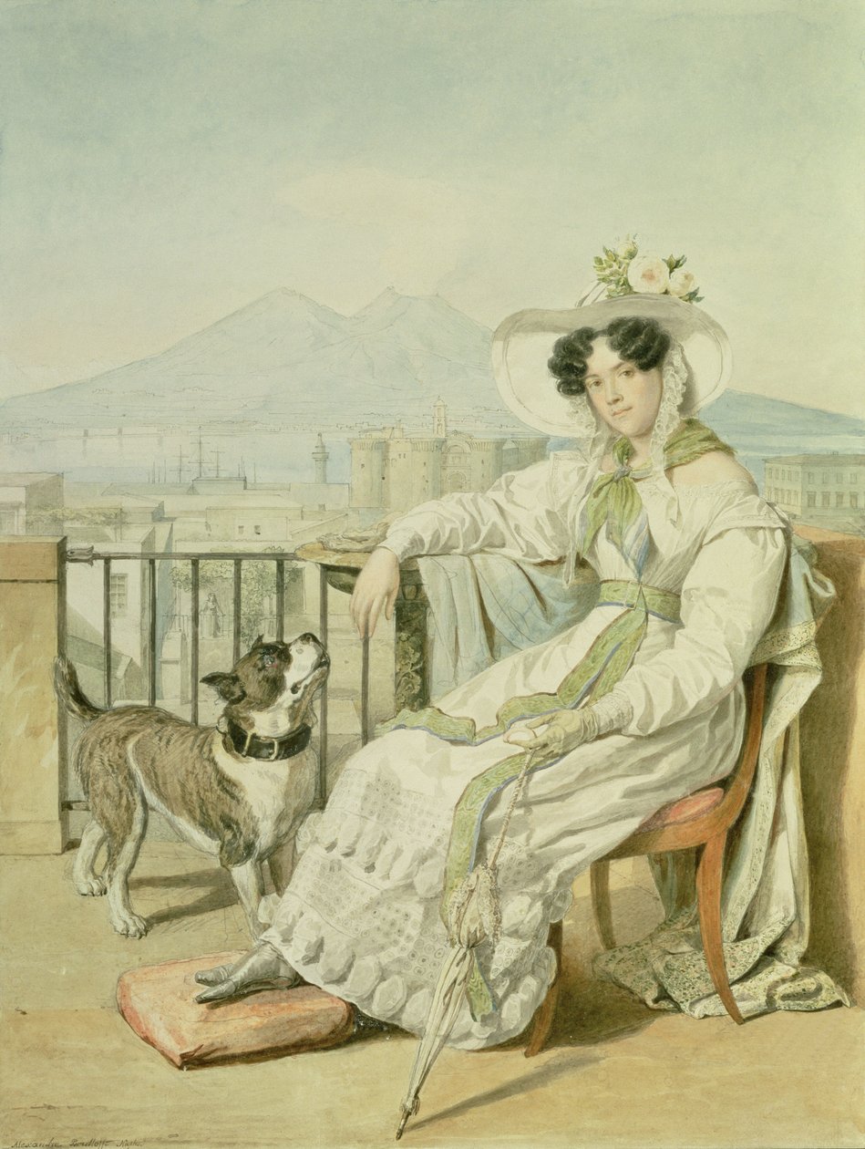 Portrait de la princesse Natalia Golitsin - Aleksandr Pavlovich Bryullov