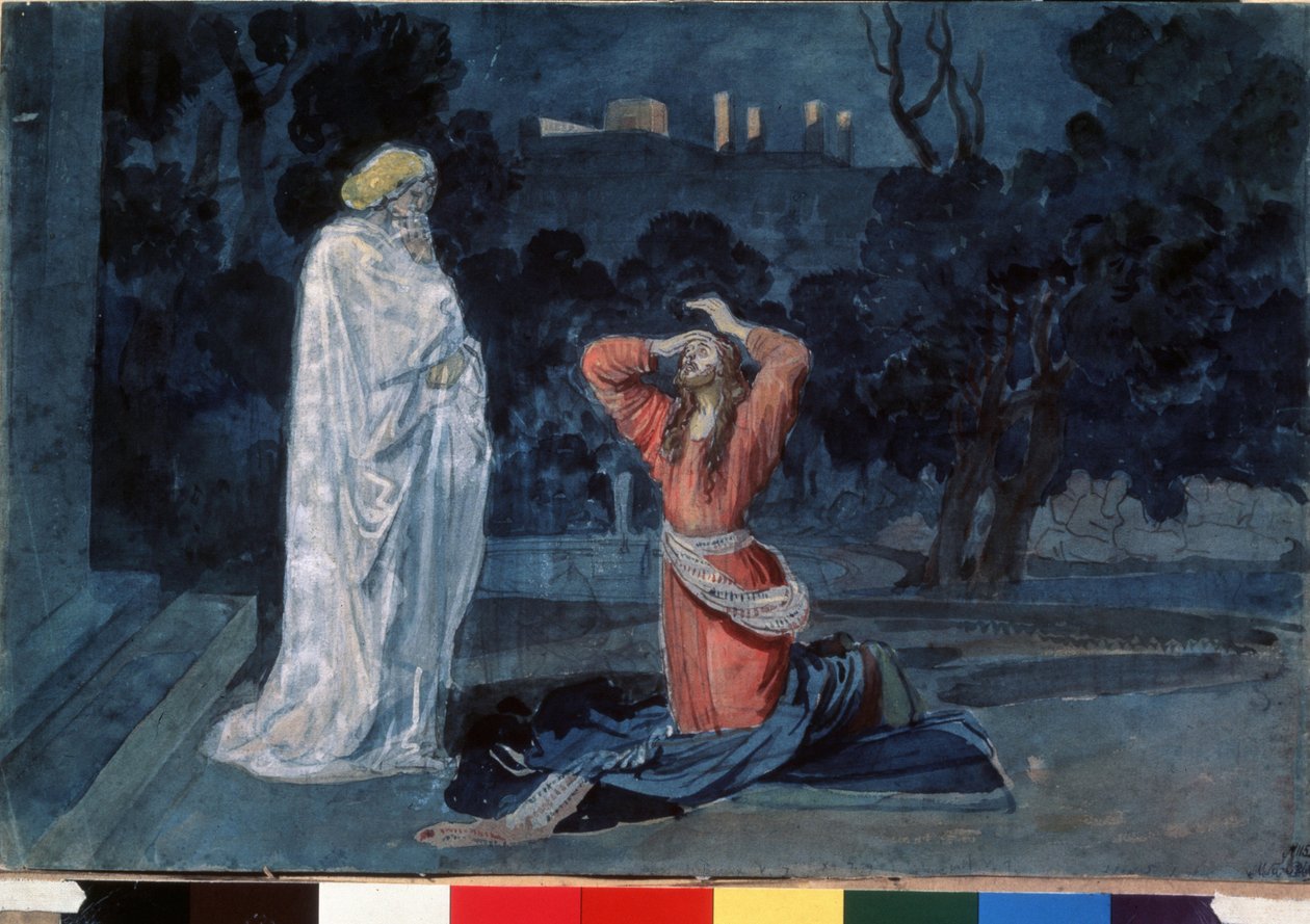 Jesus dans le jardin des oliviers - Aleksandr Andreevich Ivanov