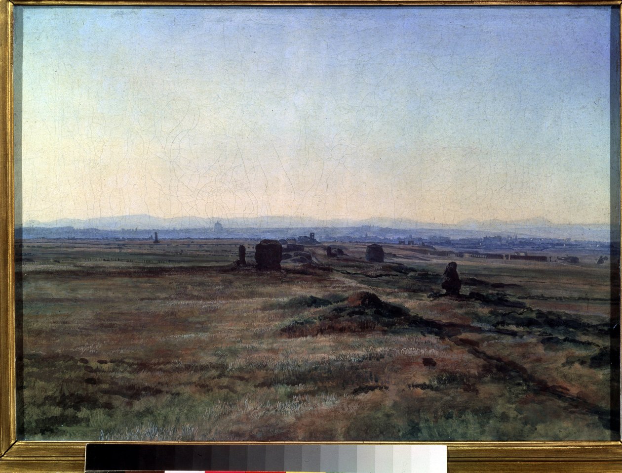 Vue de la via Appia au coucher de soleil - Aleksandr Andreevich Ivanov