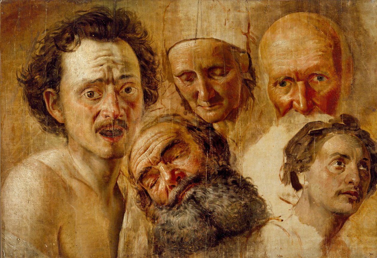 Étude de têtes, vers 1830 - Aleksandr Ivanov