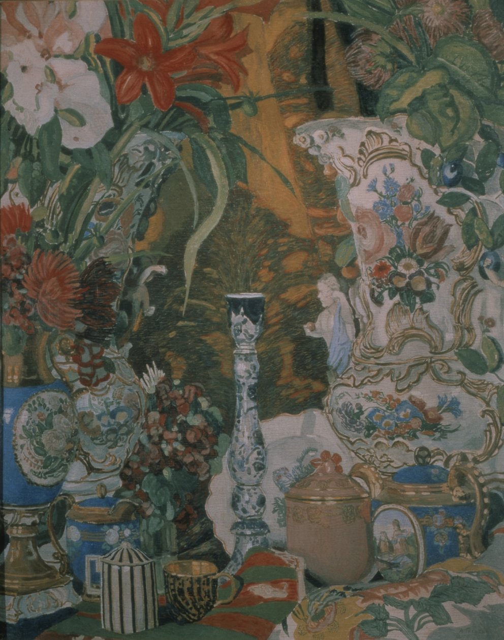 Nature morte. Fleurs et porcelaine, 1912 - Aleksandr Jakovlevic Golovin