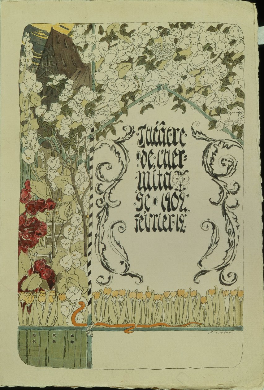 Programme de théâtre pour la pièce Faust, 1902 - Aleksandr Jakovlevic Golovin