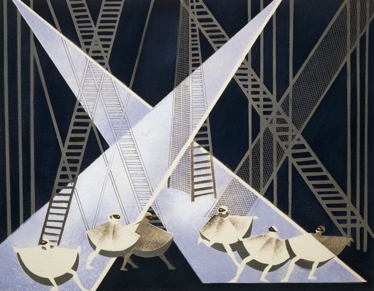Décor de scène pour arène de cirque, Album de décorations florales - Aleksandra Aleksandrovna Ekster