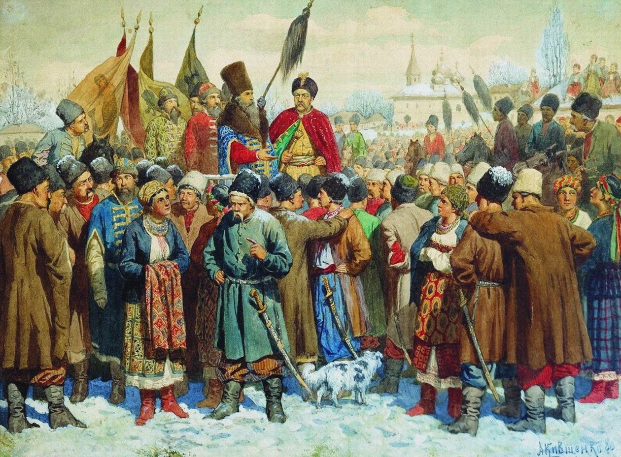 Discours du boyard Vassili Boutourline à la Rada de Pereïaslav, 1880 - Aleksei Danilovich Kivshenko