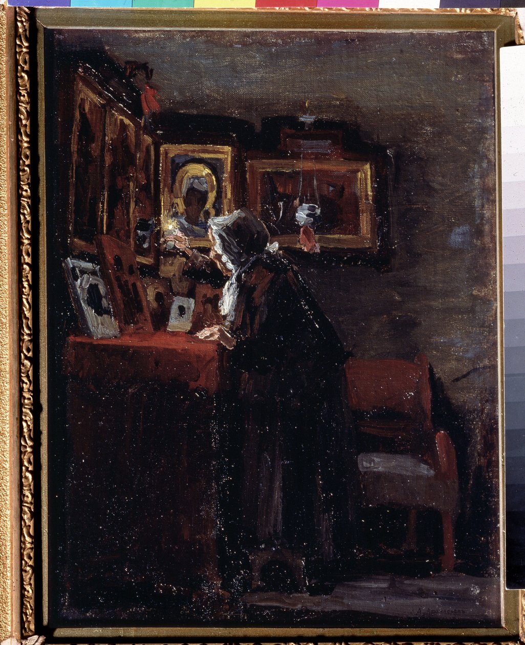 Avant une fête religieuse - Aleksei Fyodorovich Afanasyev
