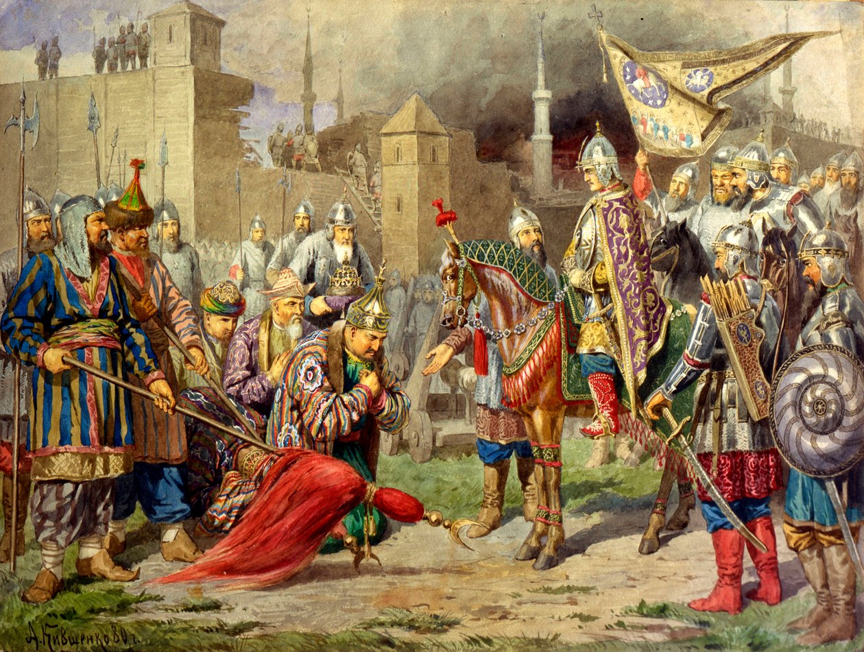 Tsar Ivan IV conquérant Kazan en 1552, 1880 - Aleksey Kivshenko