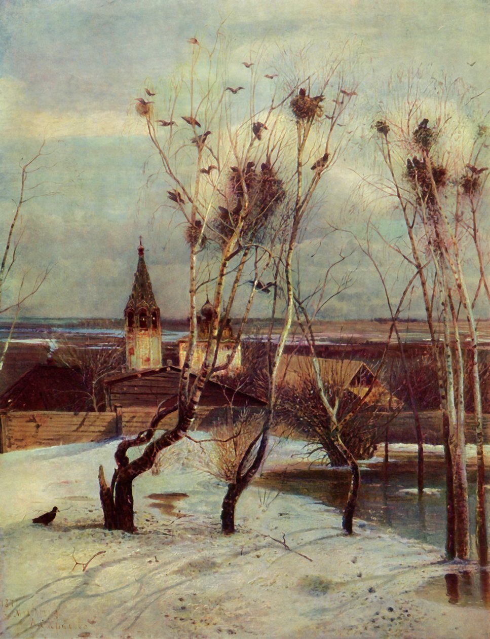 Les corbeaux sont arrivés, 1871, 1965 - Aleksey Savrasov