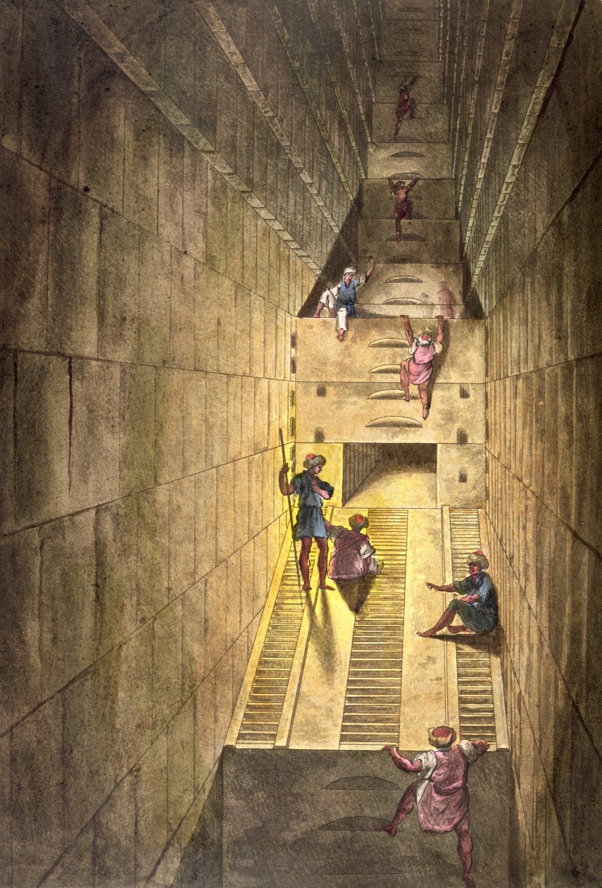 Exploration de la Grande Pyramide de Gizeh, de 