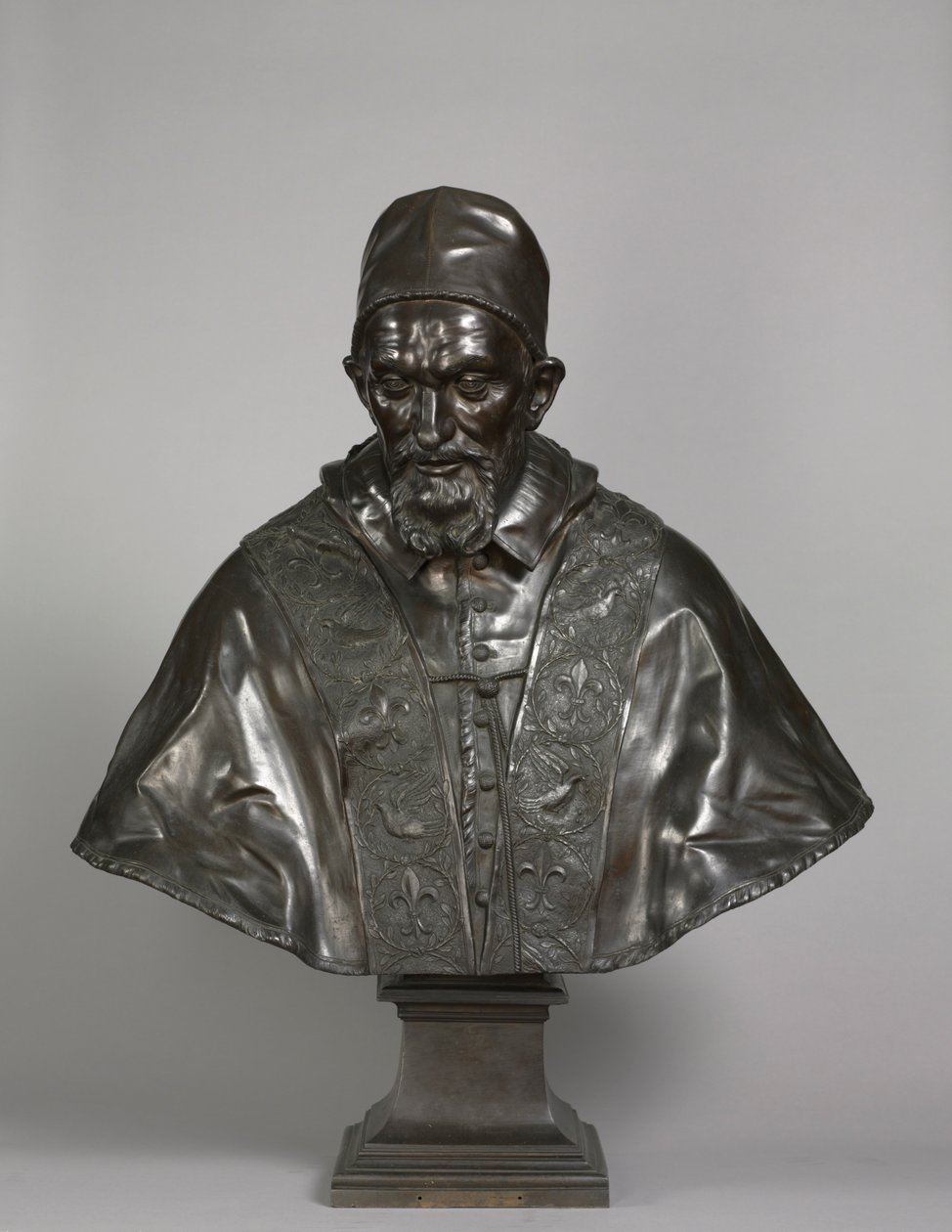 Portrait du Pape Innocent X Pamphili, conçu 1647-1648, fondu 1650-1700 - Alessandro Algardi