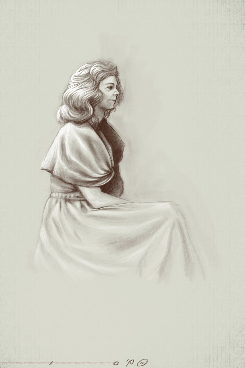 Une jeune femme vivant sous le Premier Empire, début du XIXe siècle. - Alessandro Lonati