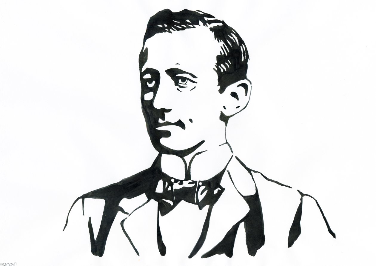 Portrait de Guglielmo Marconi (1874-1937), physicien italien, inventeur du télégraphe. - Alessandro Lonati