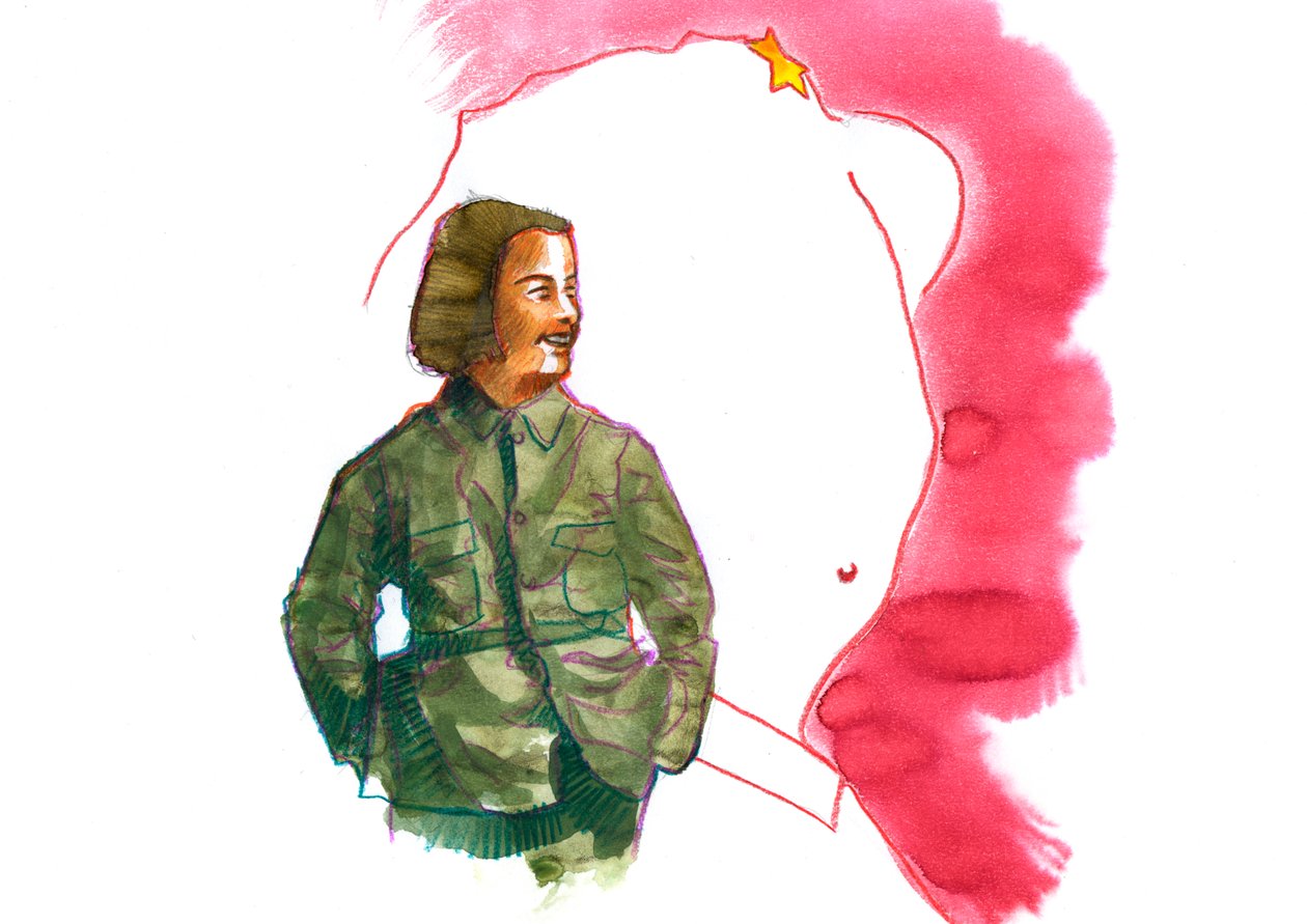 Portrait de Jiang Qing (1914-1991) épouse de Mao Zedong - Alessandro Lonati