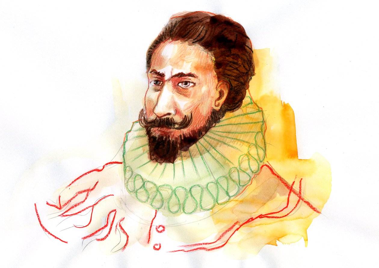 Portrait de Miguel de Cervantes Saavedra (1547-1616) - Alessandro Lonati