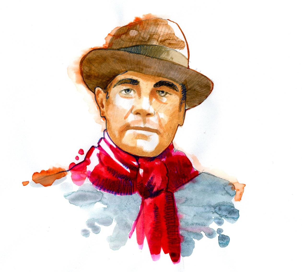 Portrait du préfet et résistant français Jean Moulin (1899-1943) - Alessandro Lonati