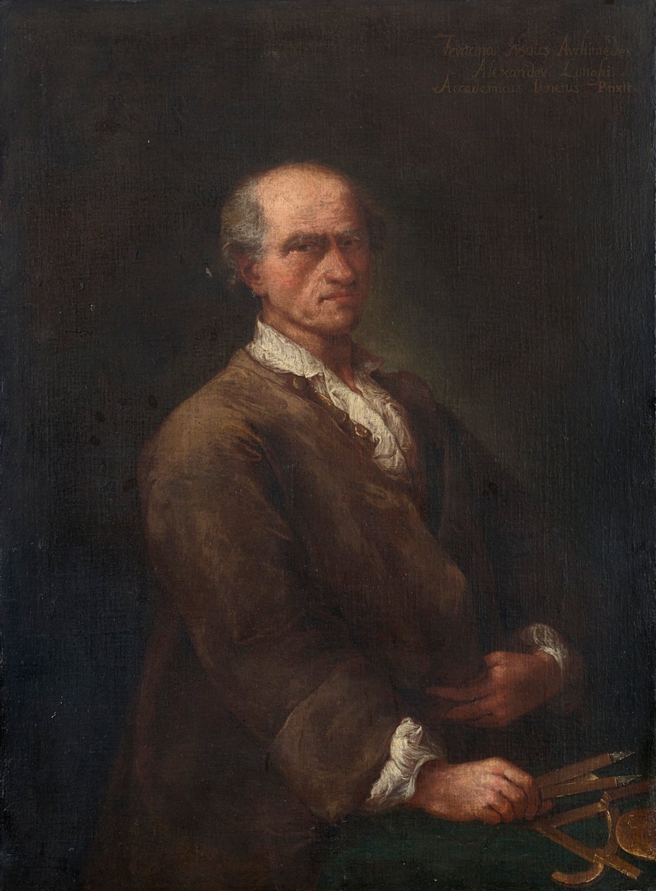 Portrait de Bartolomeo Ferracina 1692-1777, vers 1770 - Alessandro Longhi