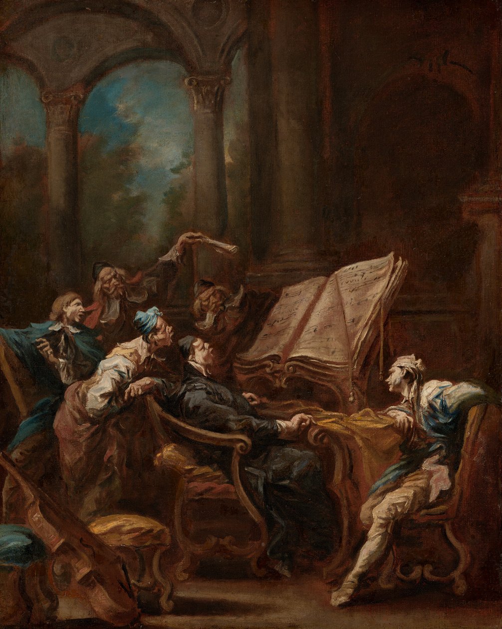 Les choristes, vers 1740-1745 (huile sur toile) - Alessandro Magnasco