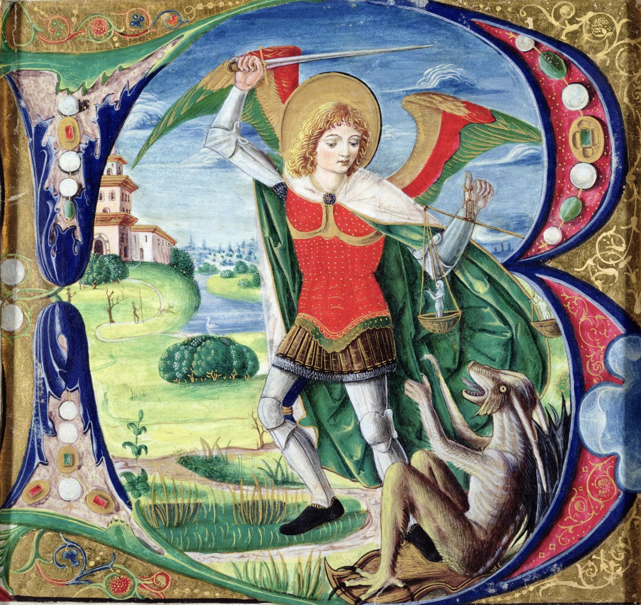 Initiale historiée 