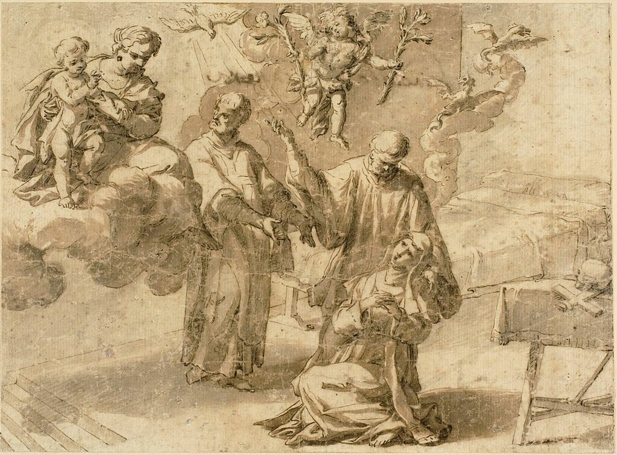 Vision de Sainte Catherine de Sienne - Alessandro Turchi