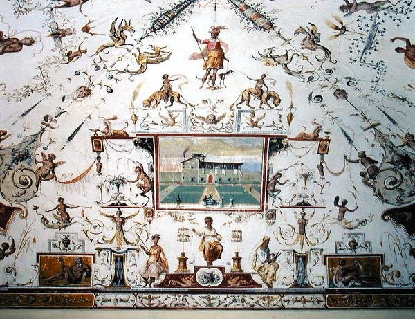 Plafond de la Saletta, v.1570 - Alessandro del (attr.to) Barbiere