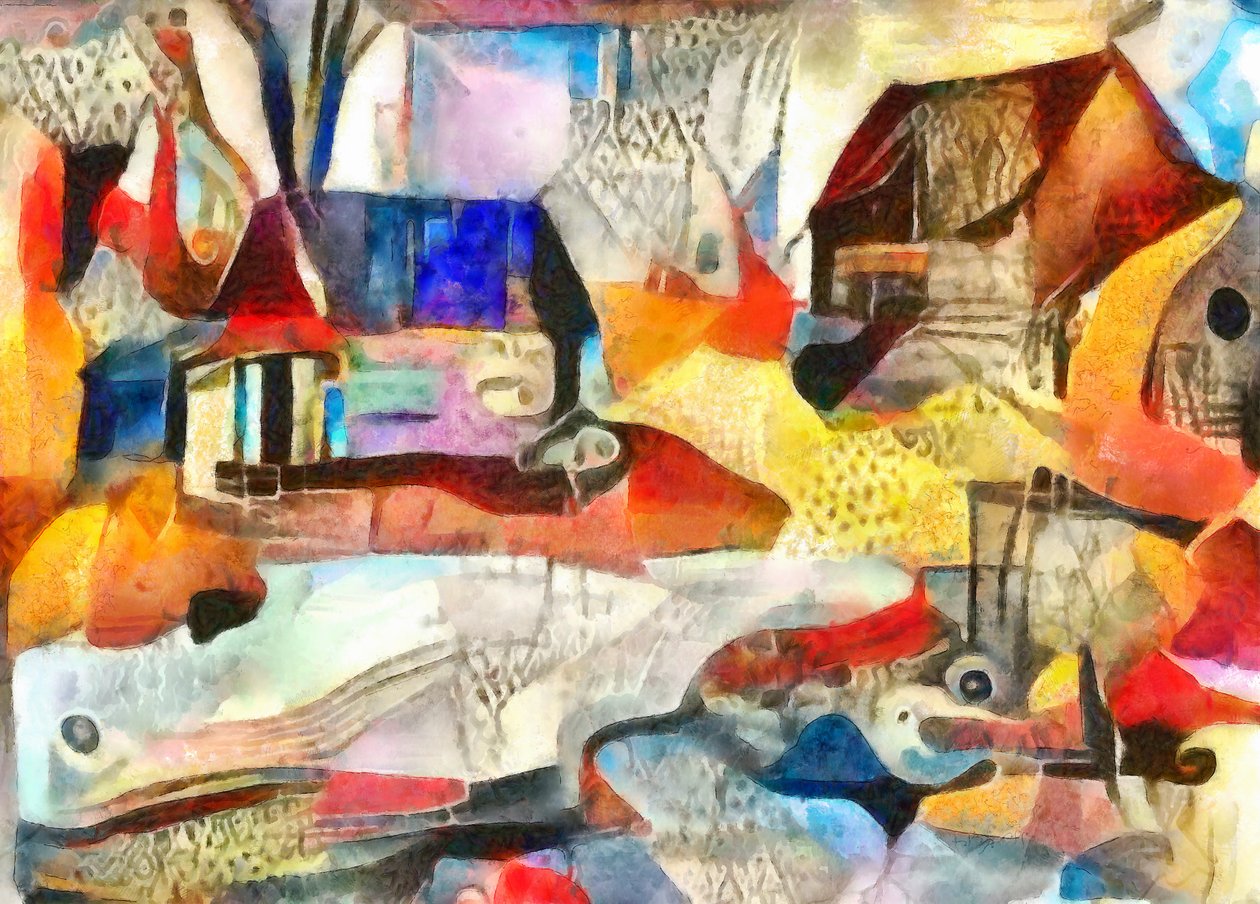 toits bleus et bruns - Alex Caminker