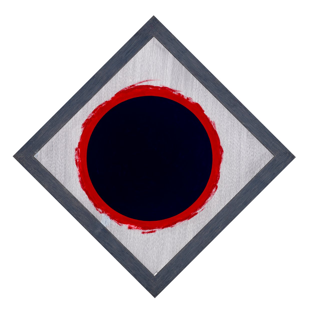 Cercle bleu sur diamant rouge - Alex Dunn