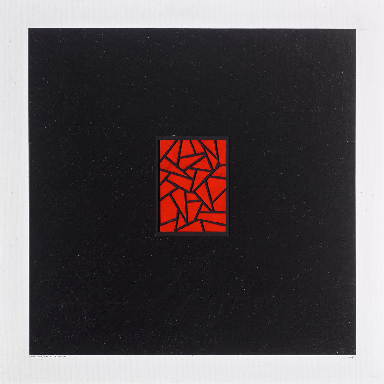 Morceaux rouges sur noir - Alex Dunn
