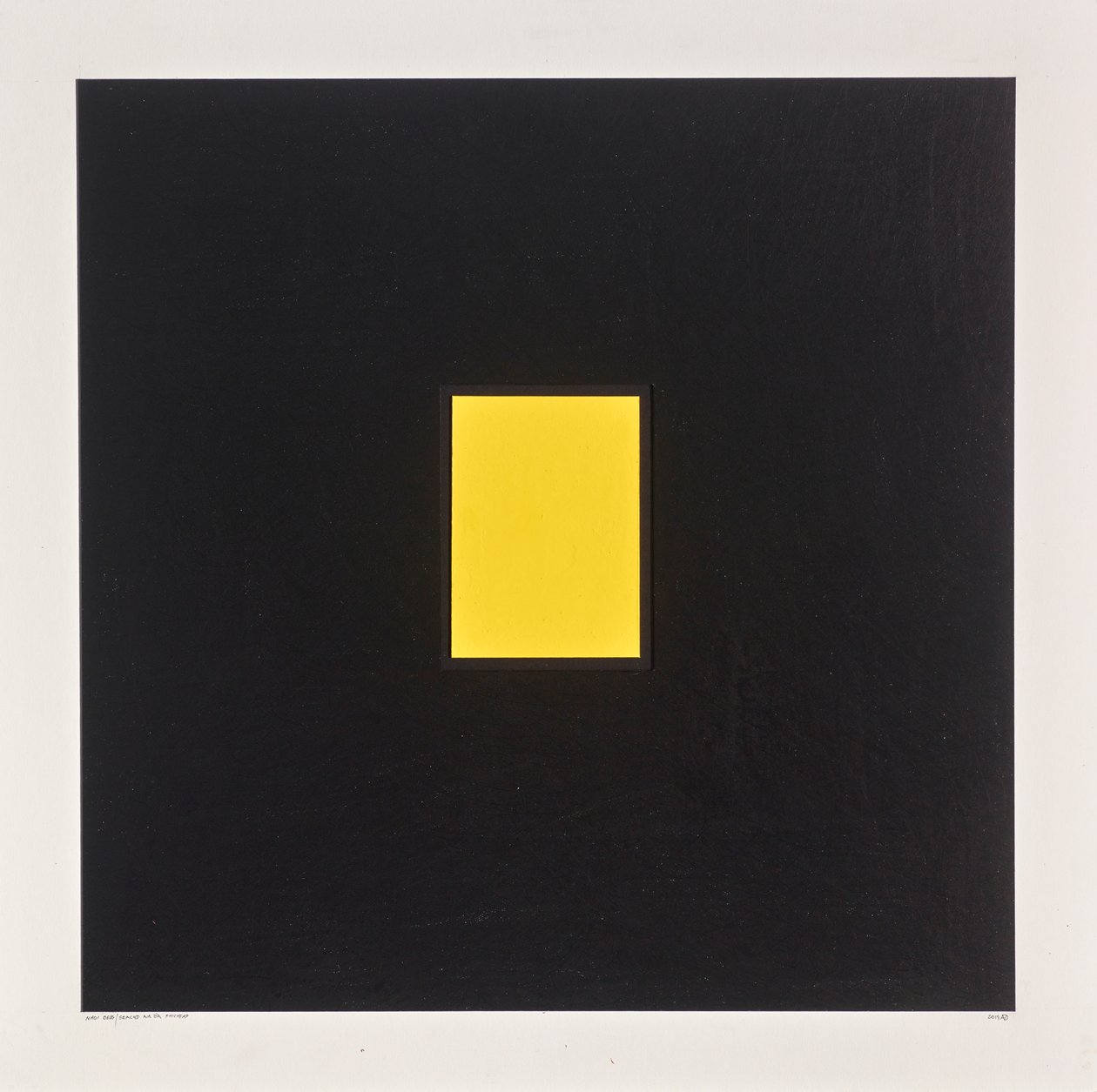 Rectangle jaune sur noir - Alex Dunn