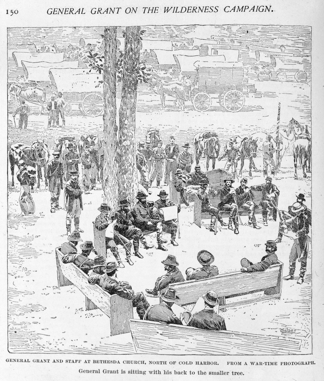 Le général Grant et son état-major à l