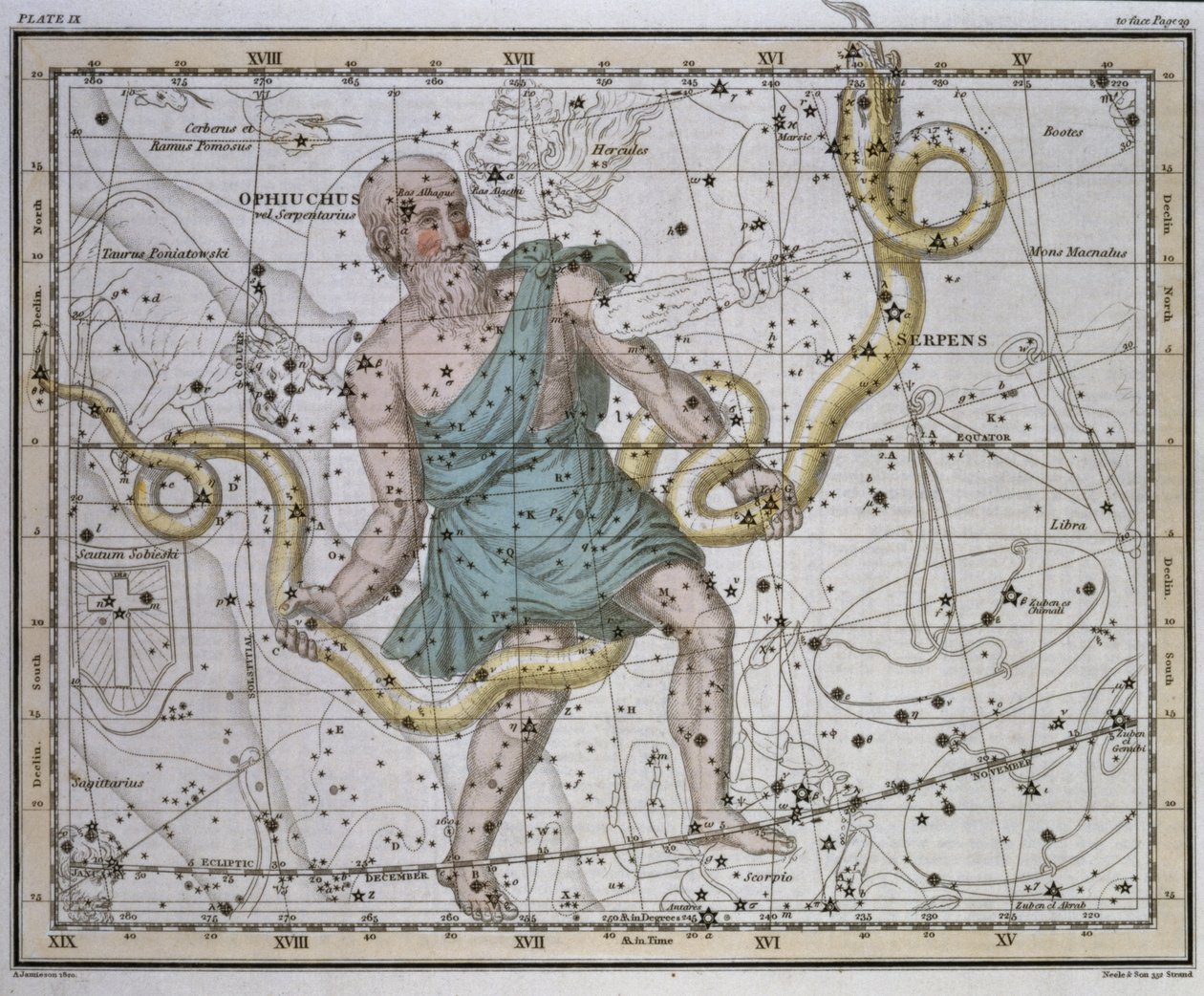 Ophiuchus ou Serpentarius, de 