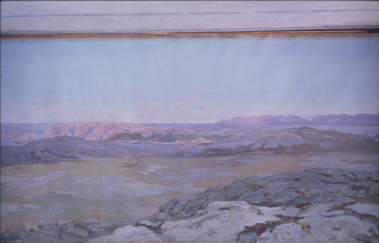 Un fjord en Norvège - Alexander Alexeyevich Borisov