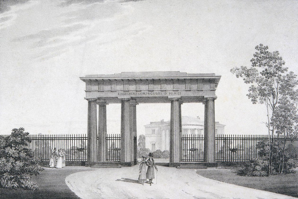 La porte À-mes-chers-camarades-d