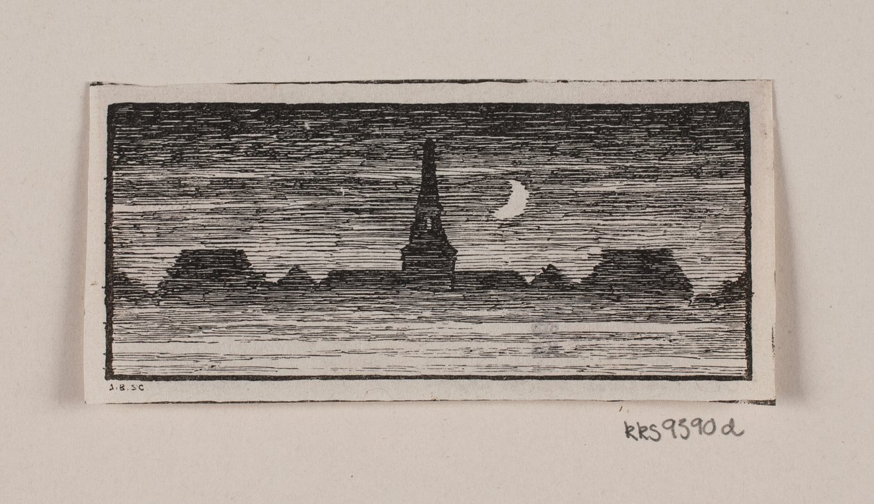 Danois :  Vignette pour le "Posthuset i Hirschholm" de H. Hertz - Alexander Blom