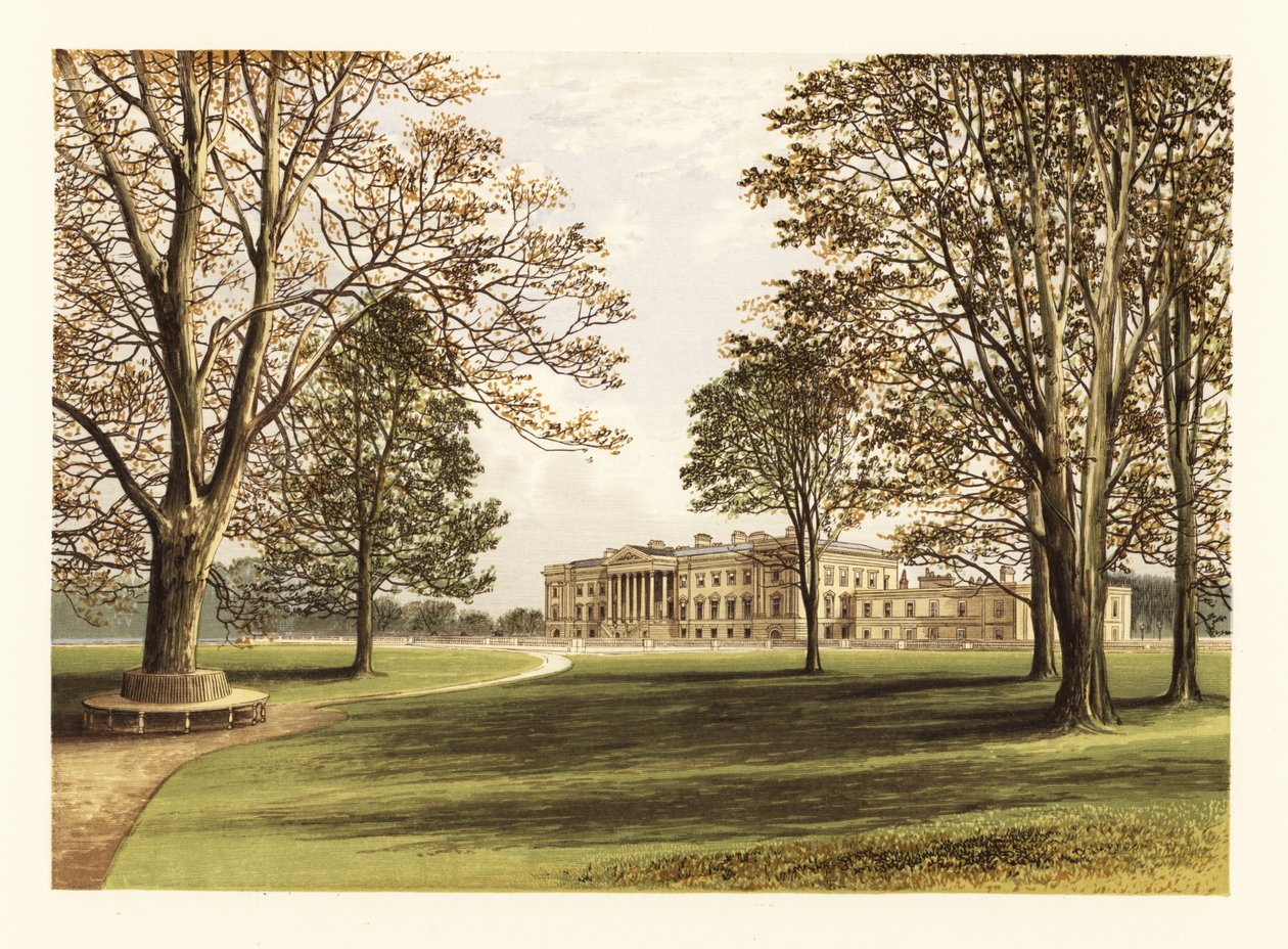 Palais de Hamilton, Lanarkshire, Écosse, 1880 (gravure) - Alexander Francis (after) Lydon