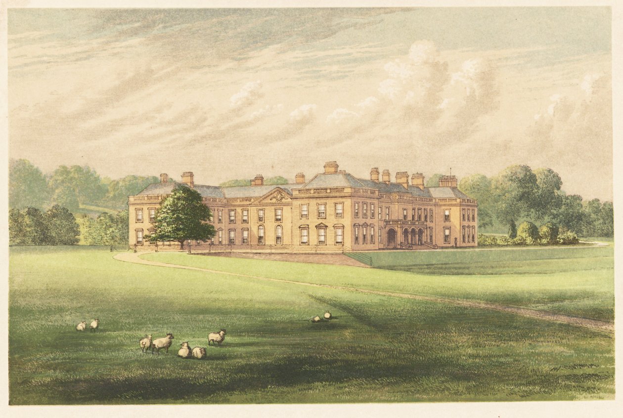 Holme Lacy House, Herefordshire, Angleterre. 1880 (gravure) - Alexander Francis (after) Lydon