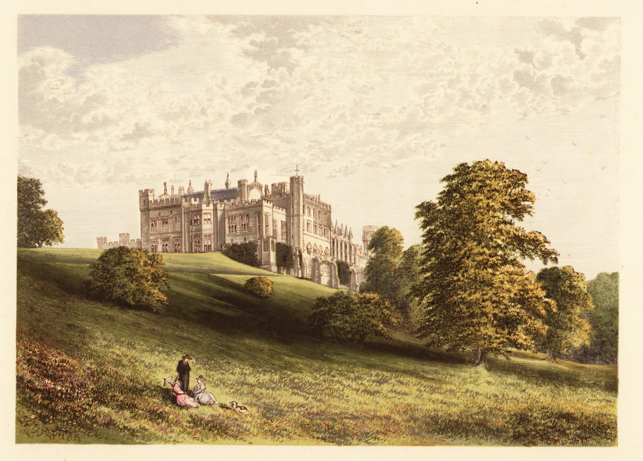 Château de Lambton, Comté de Durham, Angleterre (gravure) - Alexander Francis (after) Lydon