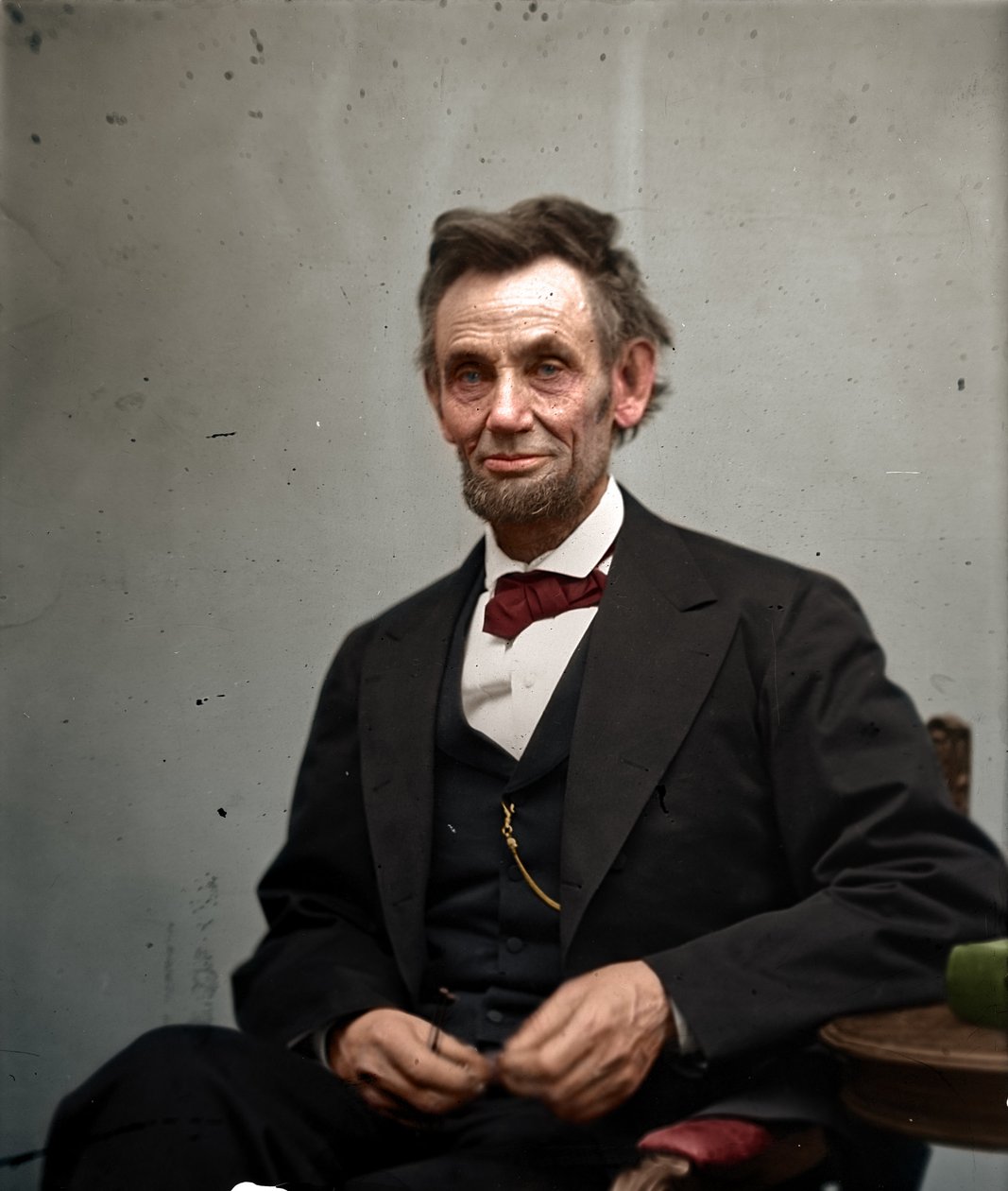Abraham Lincoln en février 1865, colorisé - Alexander Gardner