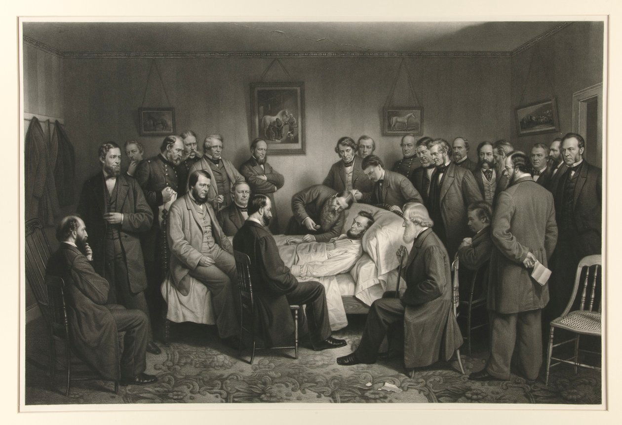 Lincoln sur son lit de mort - Alexander Hay Ritchie