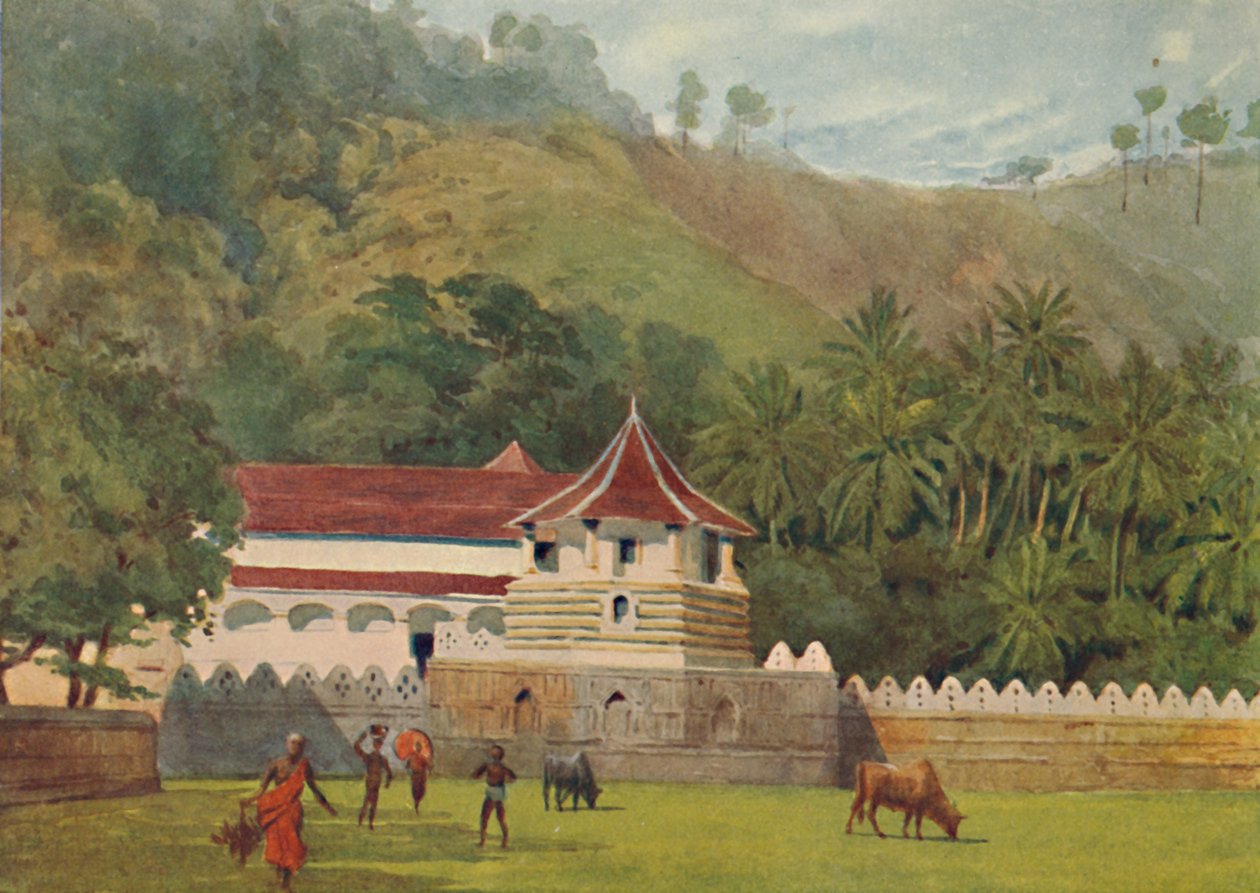 Le Temple de la Dent, Kandy - Extérieur, vers 1880 1905 - Alexander Henry Hallam Murray