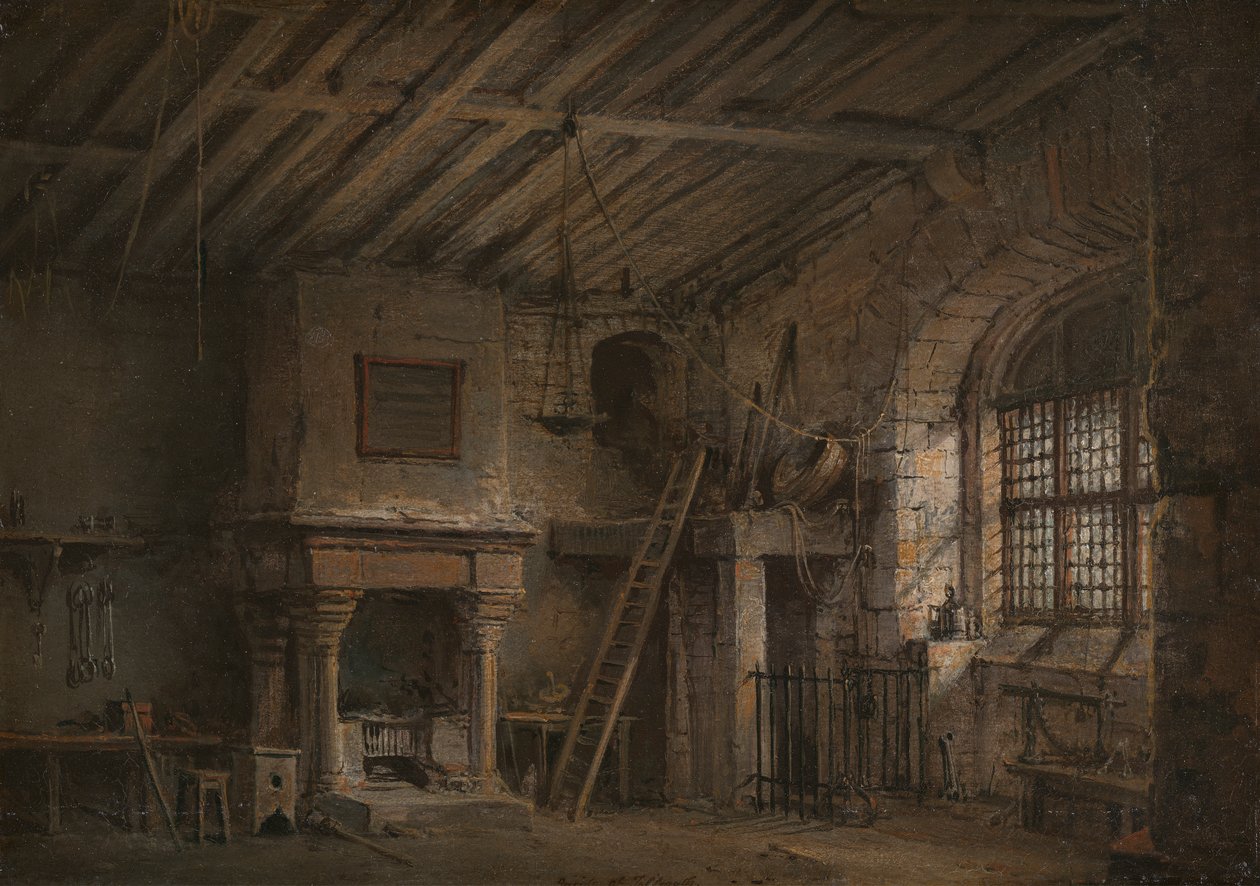 Décor de scène pour Heart of Midlothian; The Tolbooth - Alexander Nasmyth