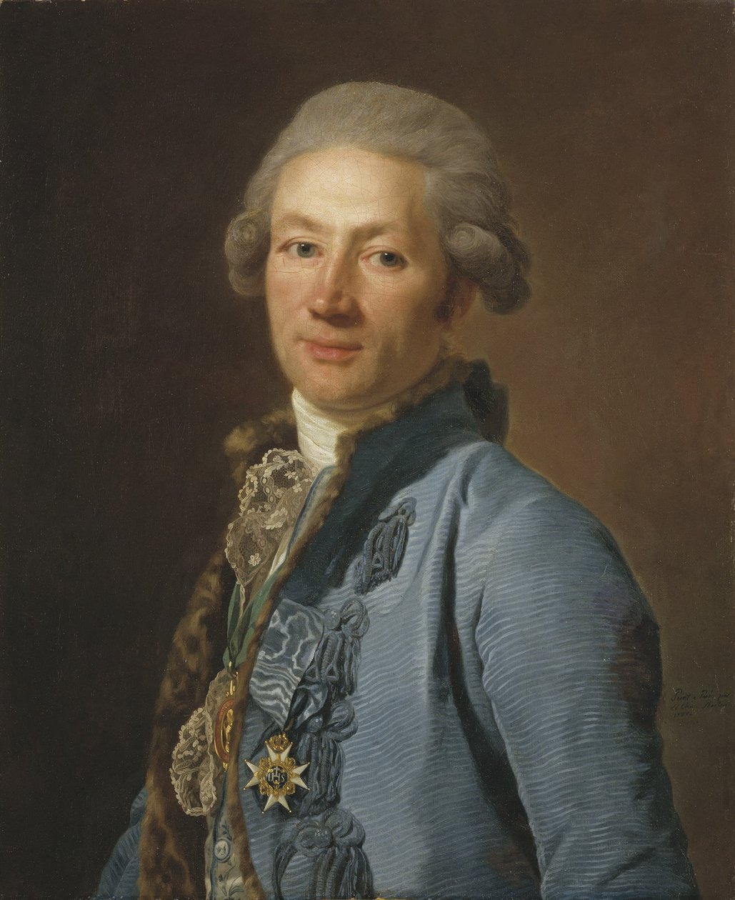 Christoffer Bogislaus Zibet, chancelier de la Cour et baron, 1784 - Alexander Roslin